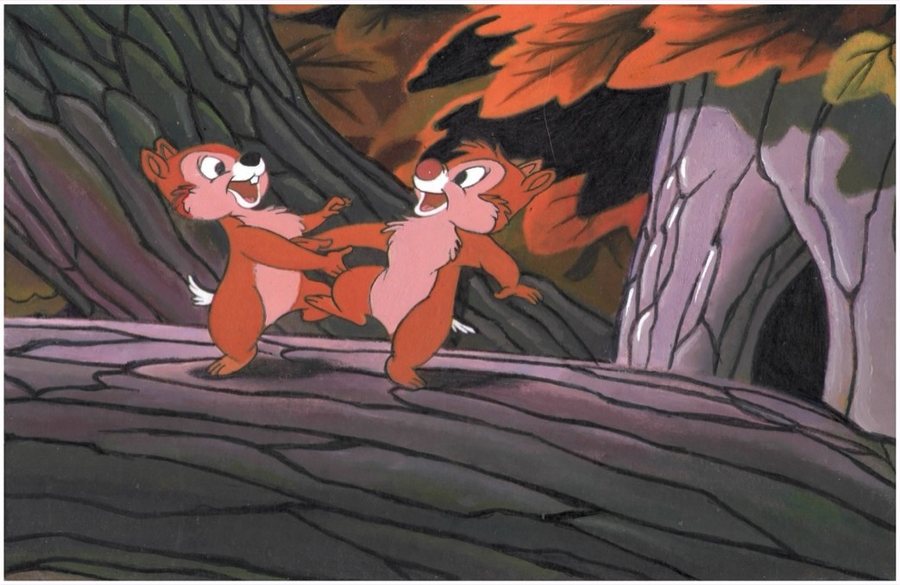 Chip & Dale original painting by Kevin Graham