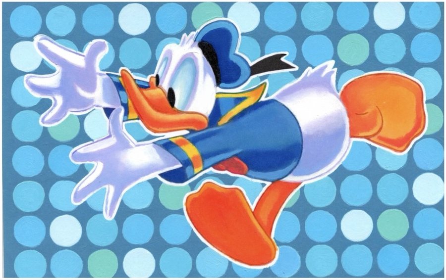Donald Duck original painting by Kevin Graham