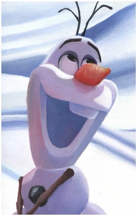 Olaf original painting by Kevin Graham