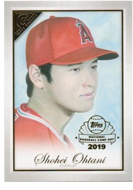 Shohei Ohtani painted portrait card by Kevin Graham